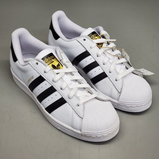 ADIDAS Superstar J Shell Toe Low Top Sneakers Youth Sz 5 White/Black FU7712