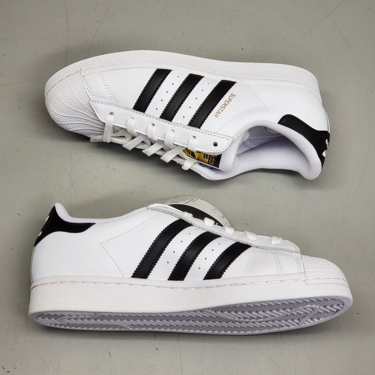 ZA@ ADIDAS Superstar J Shell Toe Low Top Sneakers Youth Sz 6 White/Black FU7712 (New Other)