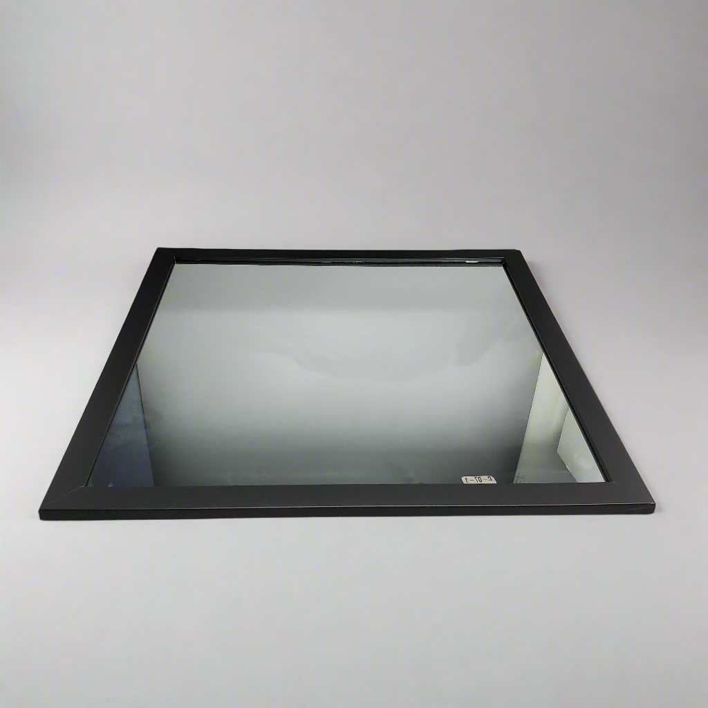 ZA@ ZENNA PROFESSIONAL Decorative Framed Mirror 36" x 36" Satin Black 953636E201 (New Other)