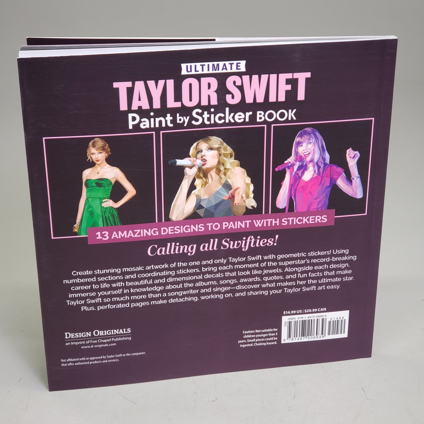 Ultimate Taylor Swift Sticker Mosaic Art 13 Fearless Paperback Logan Powell