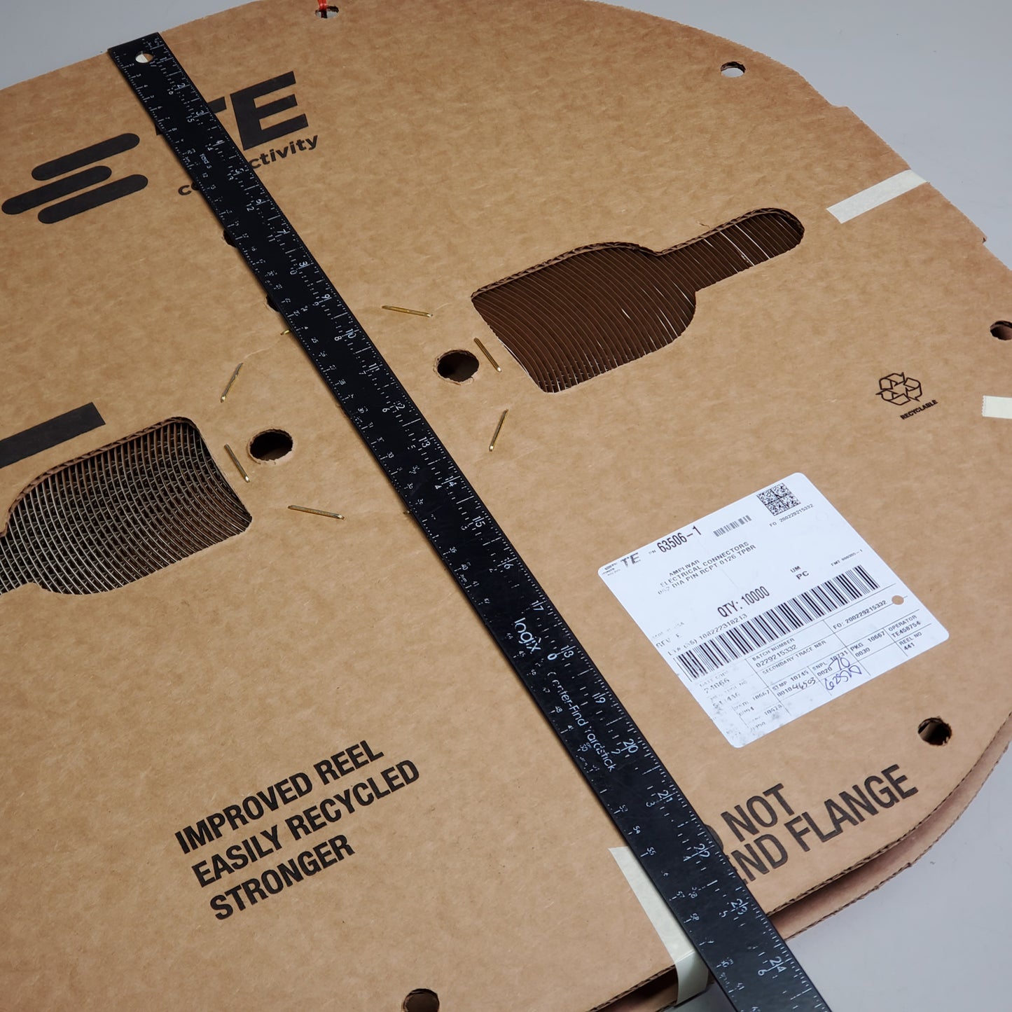 TE CONNECTIVITY (1 Roll 1000pcs) AMP Connectors / Terminals Crimp Wire Pins 63506-1