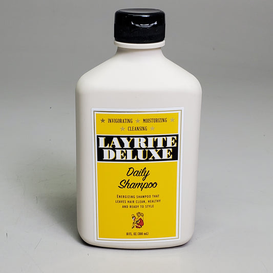 LAYRITE DELUXE Daily Shampoo 10 fl oz Crafted for Barbers