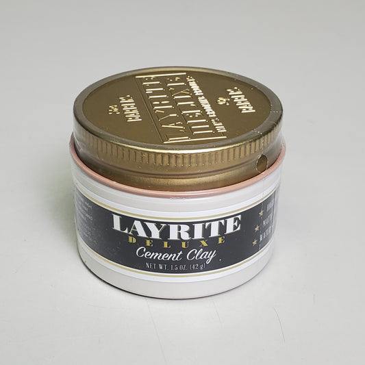 LAYRITE DELUXE Hair Cement Clay 1.5 oz Extreme High Hold Water Based