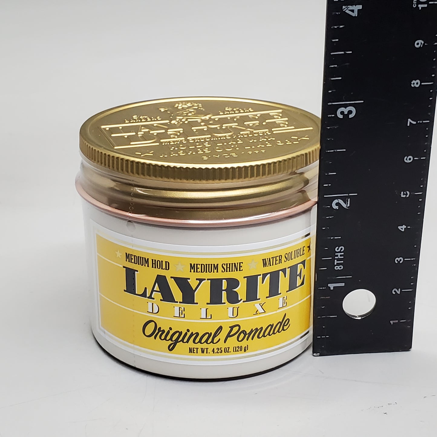 LAYRITE DELUXE Hair Original Pomade 4.25 oz Med Hold Med Shine Water Soluble