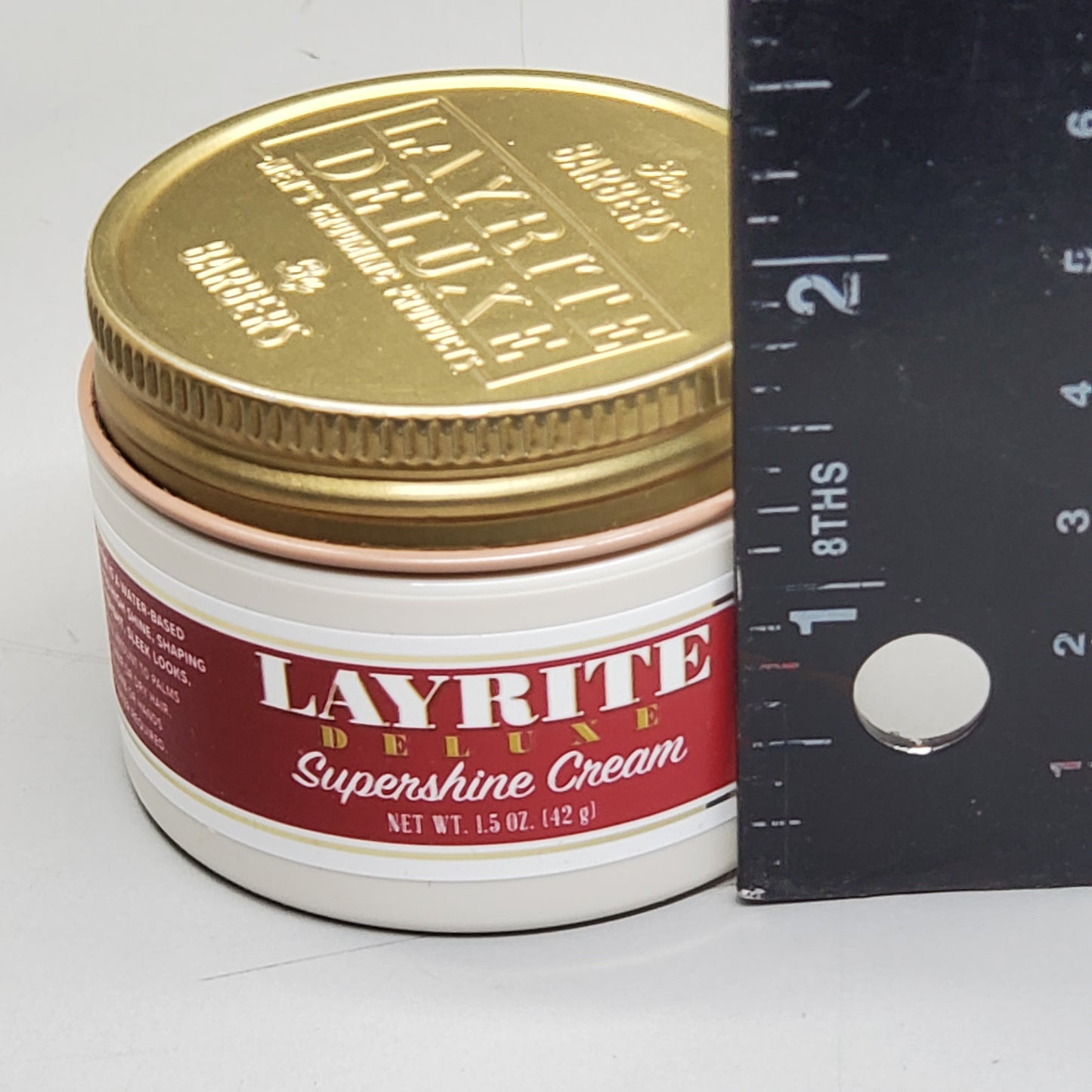 LAYRITE DELUXE Hair Supershine Cream 1.5 oz Medium Hold High Shine Water Soluble