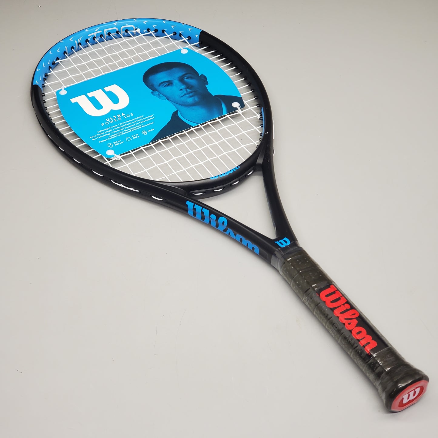 WILSON Ultra Power 103 Tennis Racquet Grip 4-3/8 9.2 Oz 103 Sq In Blue WR055340U3