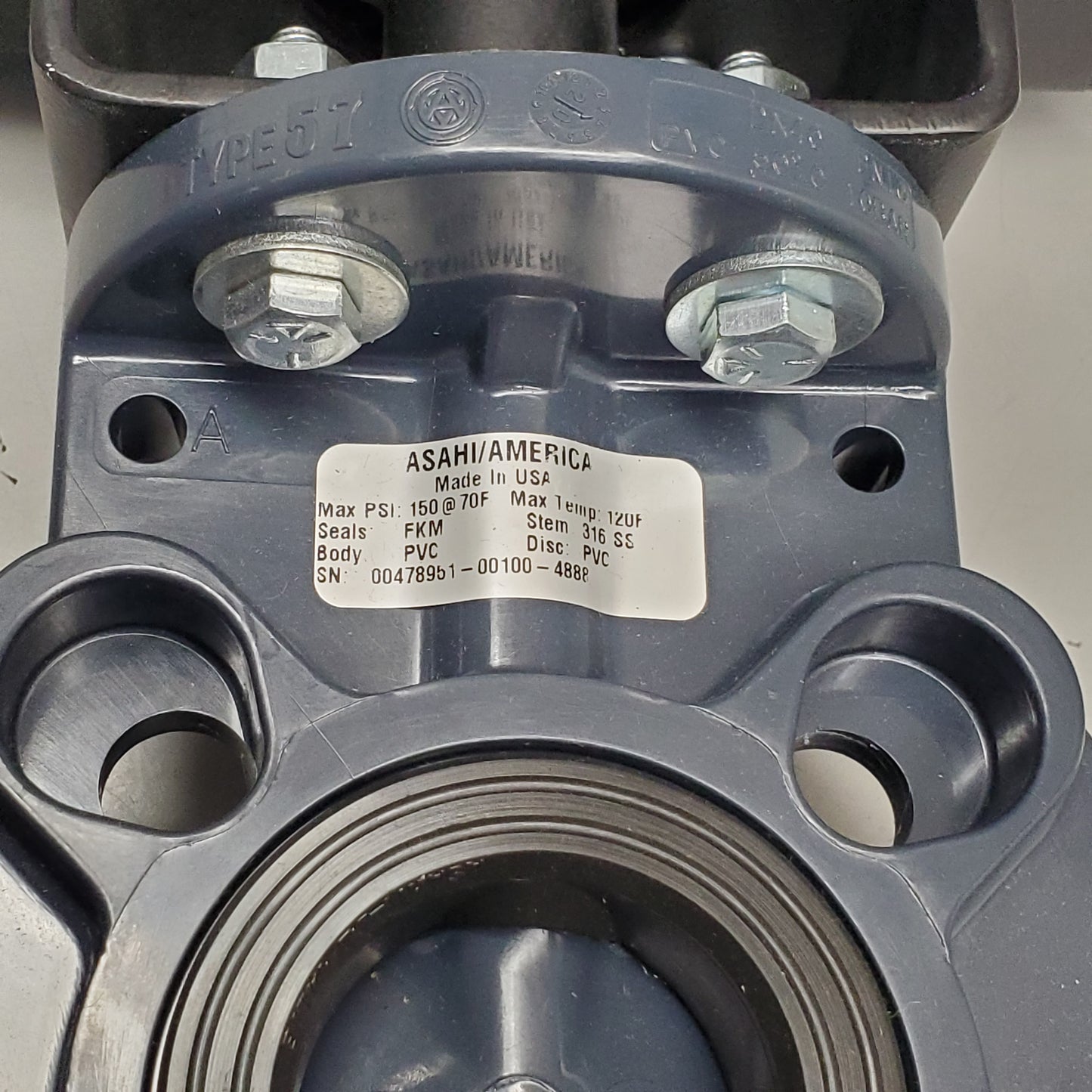 FLOWSERVE Pneumatic Electro Positioner Actuated Butterfly Valve 1.5" B085S10 / 71247AT0