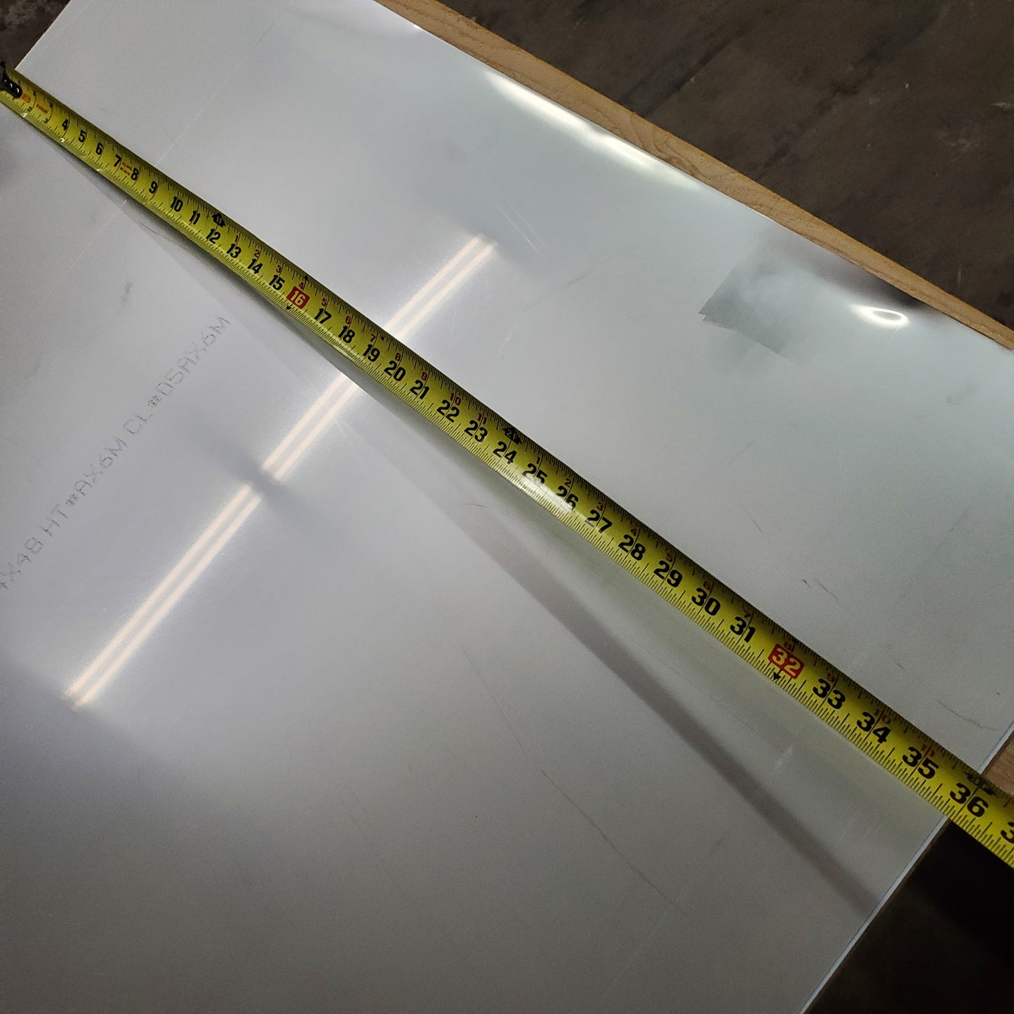 Thin Stainless Steel Sheet 3' x 8' 304 / 2B GA HT#AX6M CL#05AX6M ASMESA240