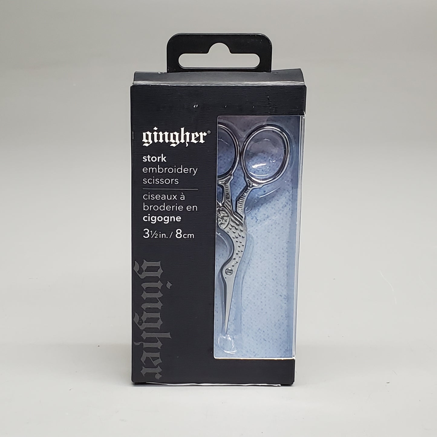 GINGHER Stark Embroidery Scissors 3.5" Chrome 220450 03-058254