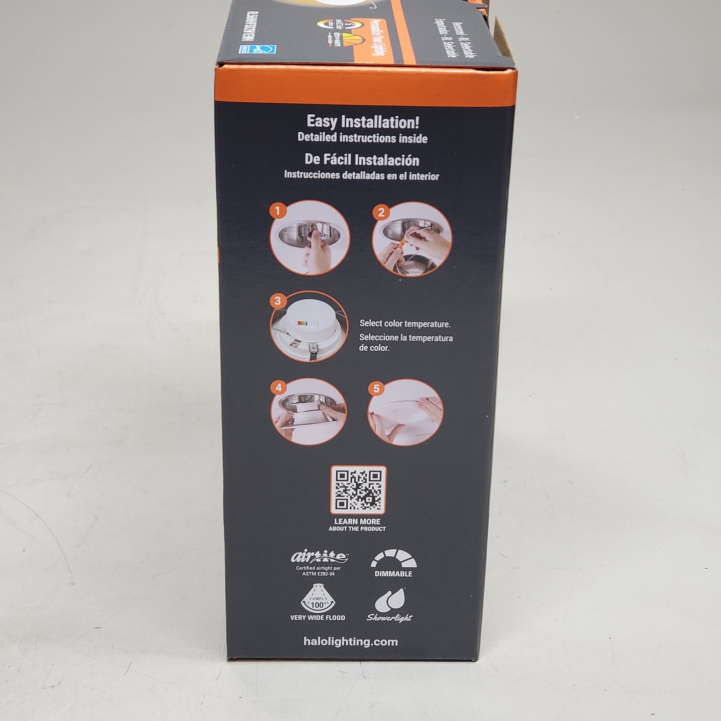 HALO Recessed-RL Baffle Downlight Bulb & Trim Replacement 5"/6" 700 Lumen White rl56069fsd2w1ewh