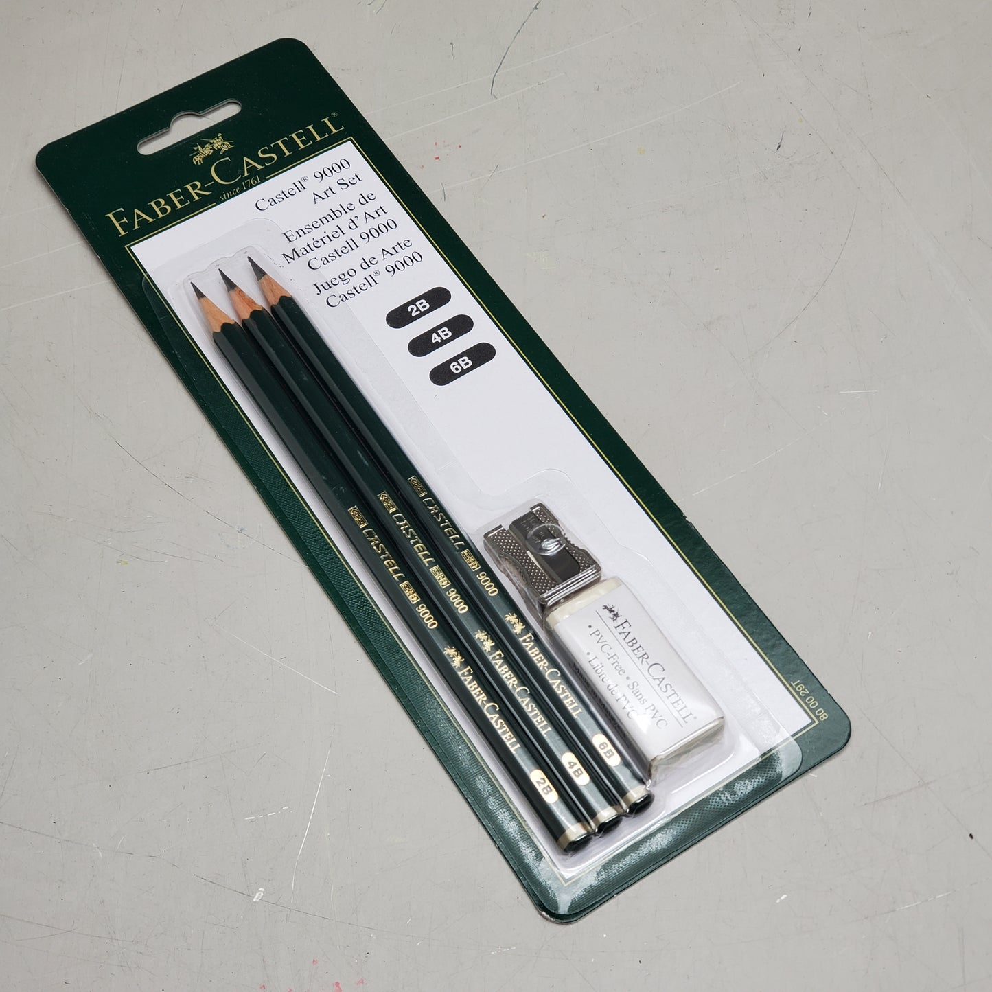 FABER-CASTELL (3 PIECE) Castell 9000 Art Set 0.1x3.1x9.8 Dark Green 800029 - Image 1