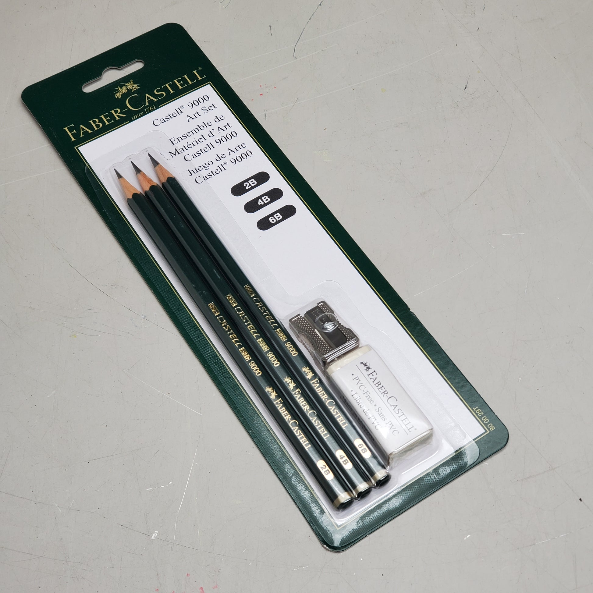 FABER-CASTELL (3 PIECE) Castell 9000 Art Set 0.1x3.1x9.8 Dark Green 800029 - Image 1