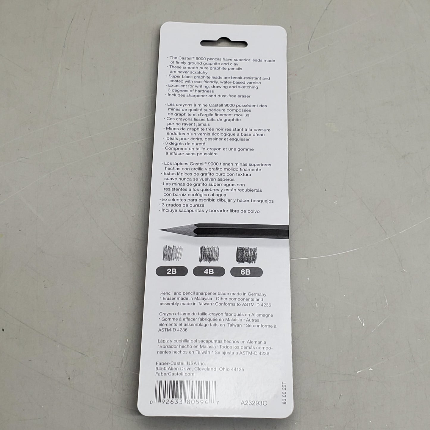 FABER-CASTELL (3 PIECE) Castell 9000 Art Set 0.1x3.1x9.8 Dark Green 800029 - Image 3