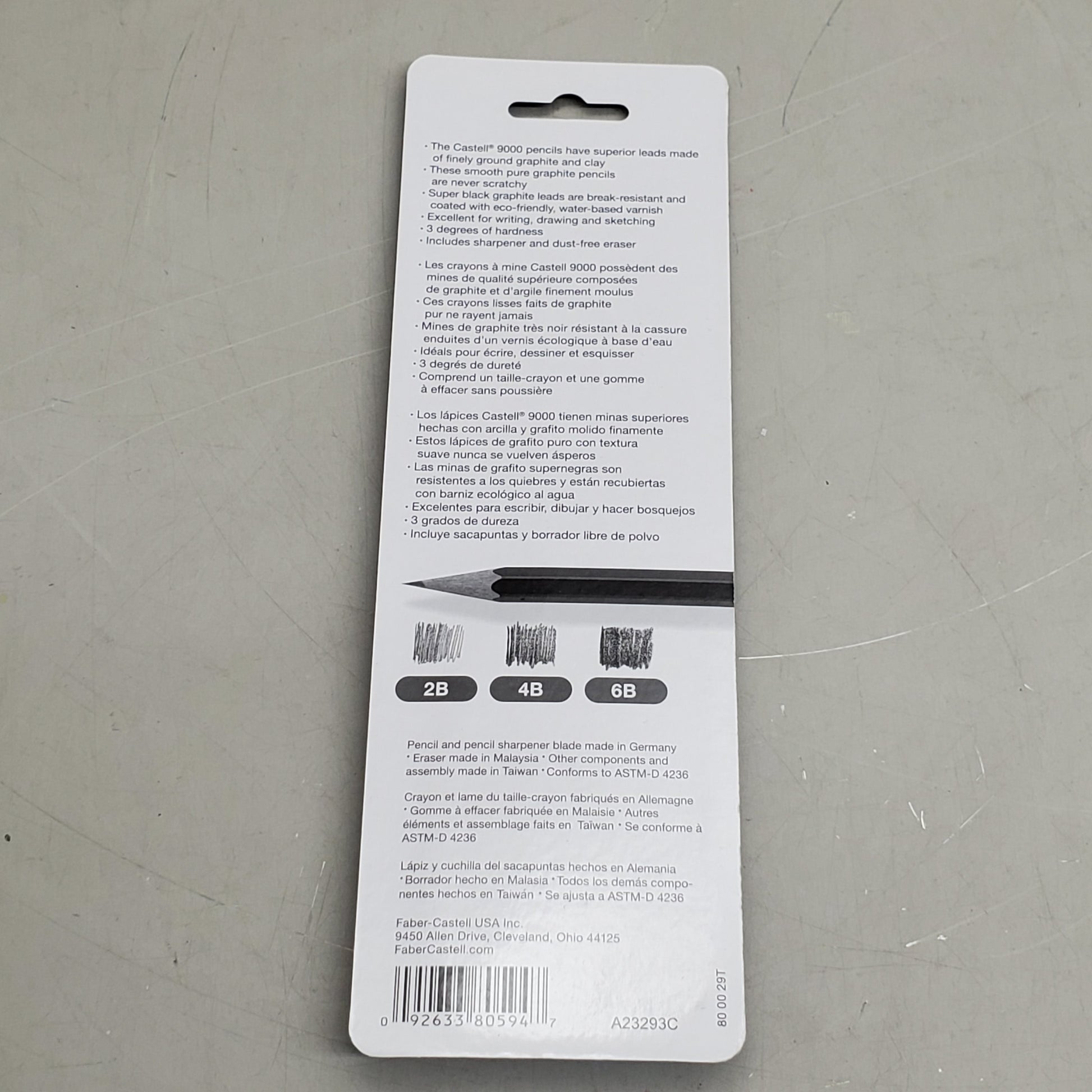 FABER-CASTELL (3 PIECE) Castell 9000 Art Set 0.1x3.1x9.8 Dark Green 800029 - Image 3