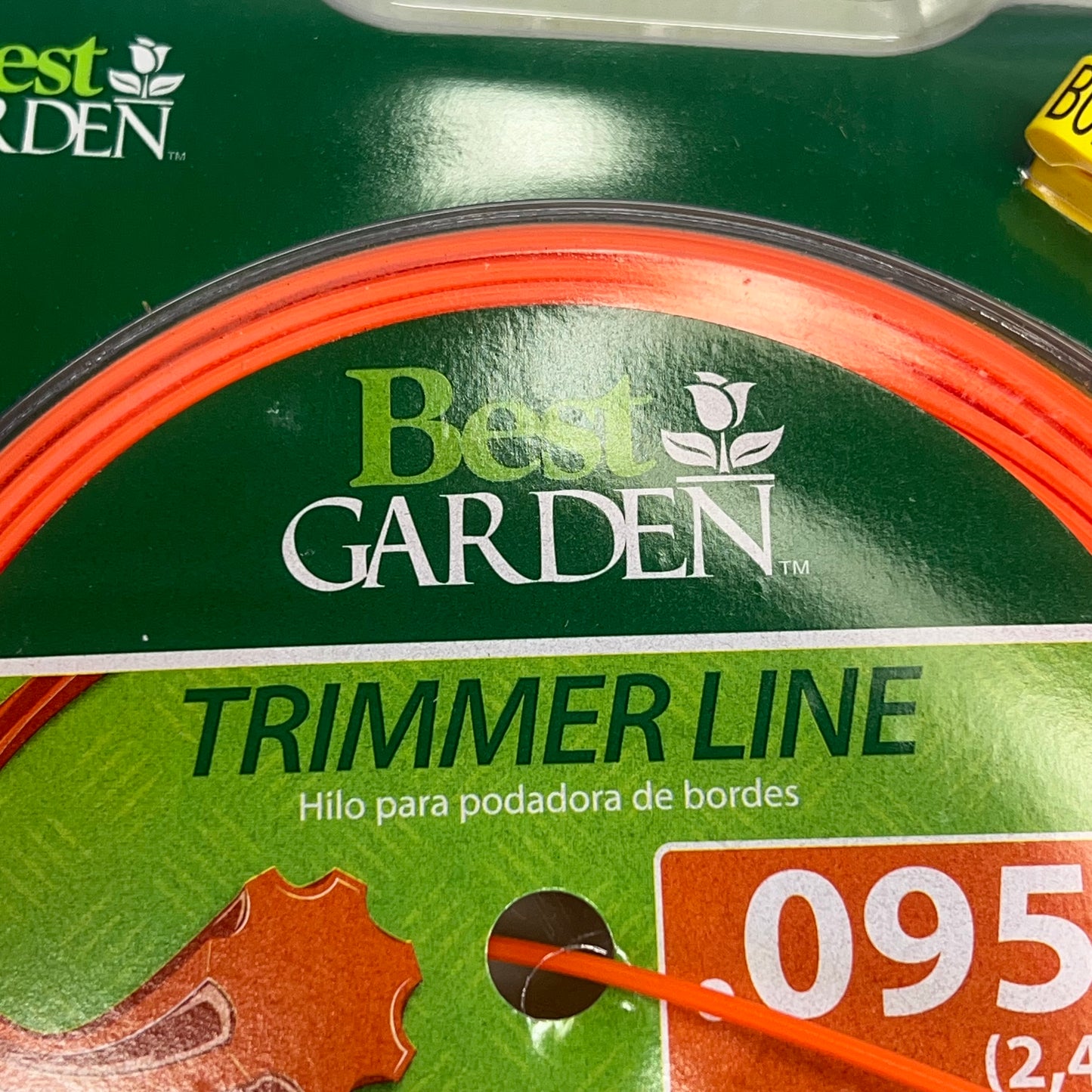 BEST GARDEN (2 PACK) Trim Line 7-Point Star Shape 271' Orange VR31510 736090