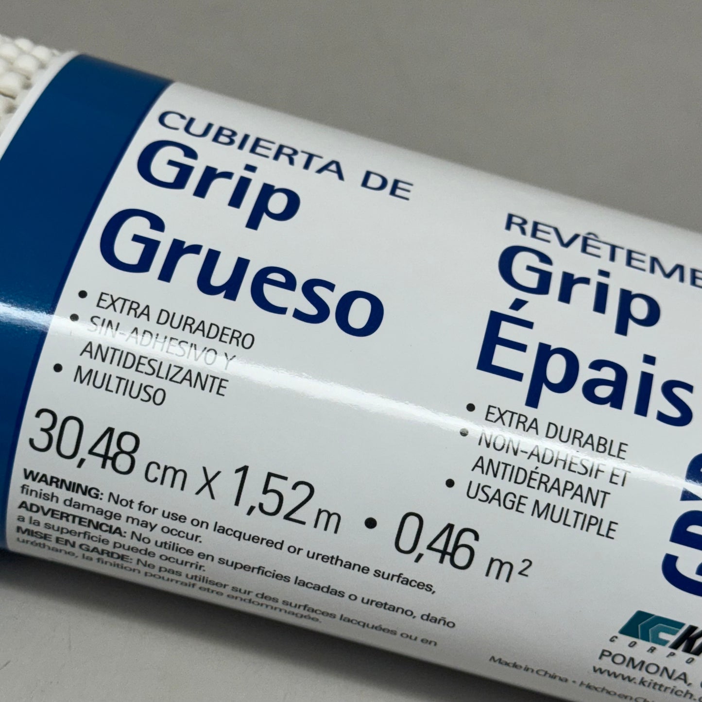 MAGIC COVER (2 Pack) Thick Grip Liner For Shelves, Counter Tops  12"x5' White 79975