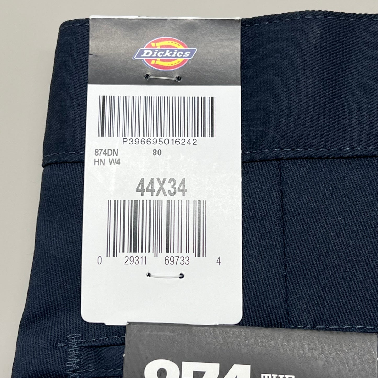 DICKIES Original 874 Original Fit Work Pants Men's Sz 44X34 Dark Navy 874DN