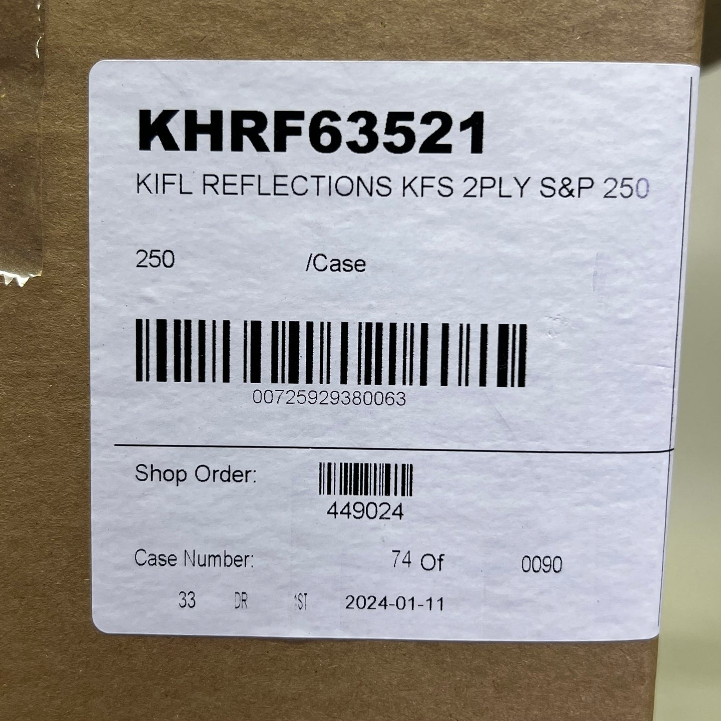 ZA@ WNA (250 PACK) Cutlery Reflections Wrapped Stainless Steel Look Heavy Weight Plastic Chrome KHRF63521