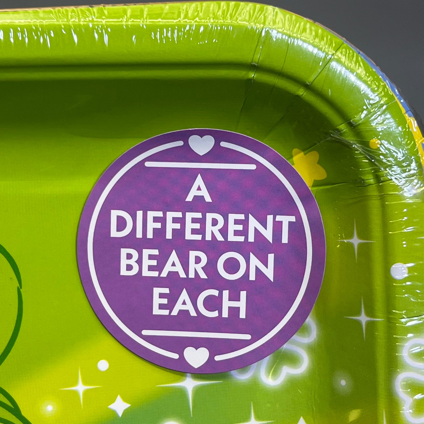 PRIME PARTY (5 PACK, 8 PLATES EACH) Assorted Care Bear Dessert Party Plates 7"