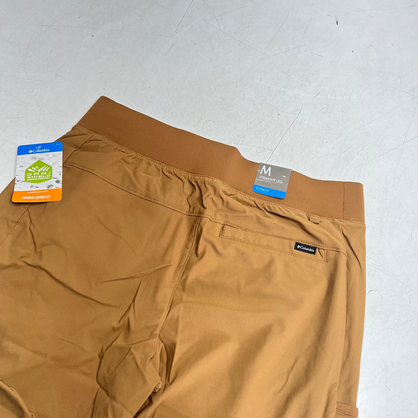 COLUMBIA Leslie Falls Pants Straight Leg Women's Sz M  Camel Brown 2087031