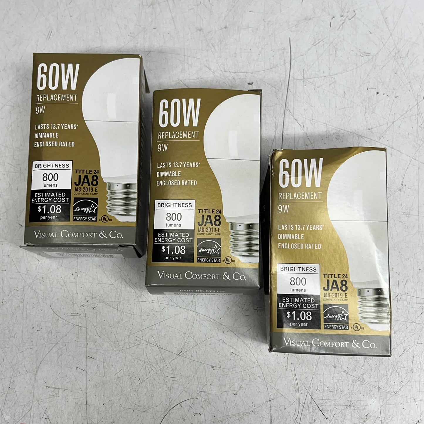 GENERATION LIGHTING 3-light Flush Mount Ceiling Light Frost White 7543503EN3-962