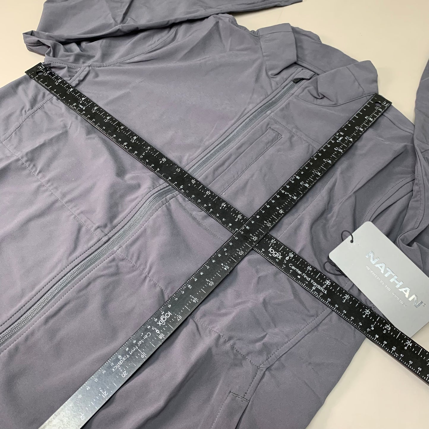 NATHAN Vamos Track Jacket Men's Sz Large Dark Charcoal NS50320-80078-L (New)