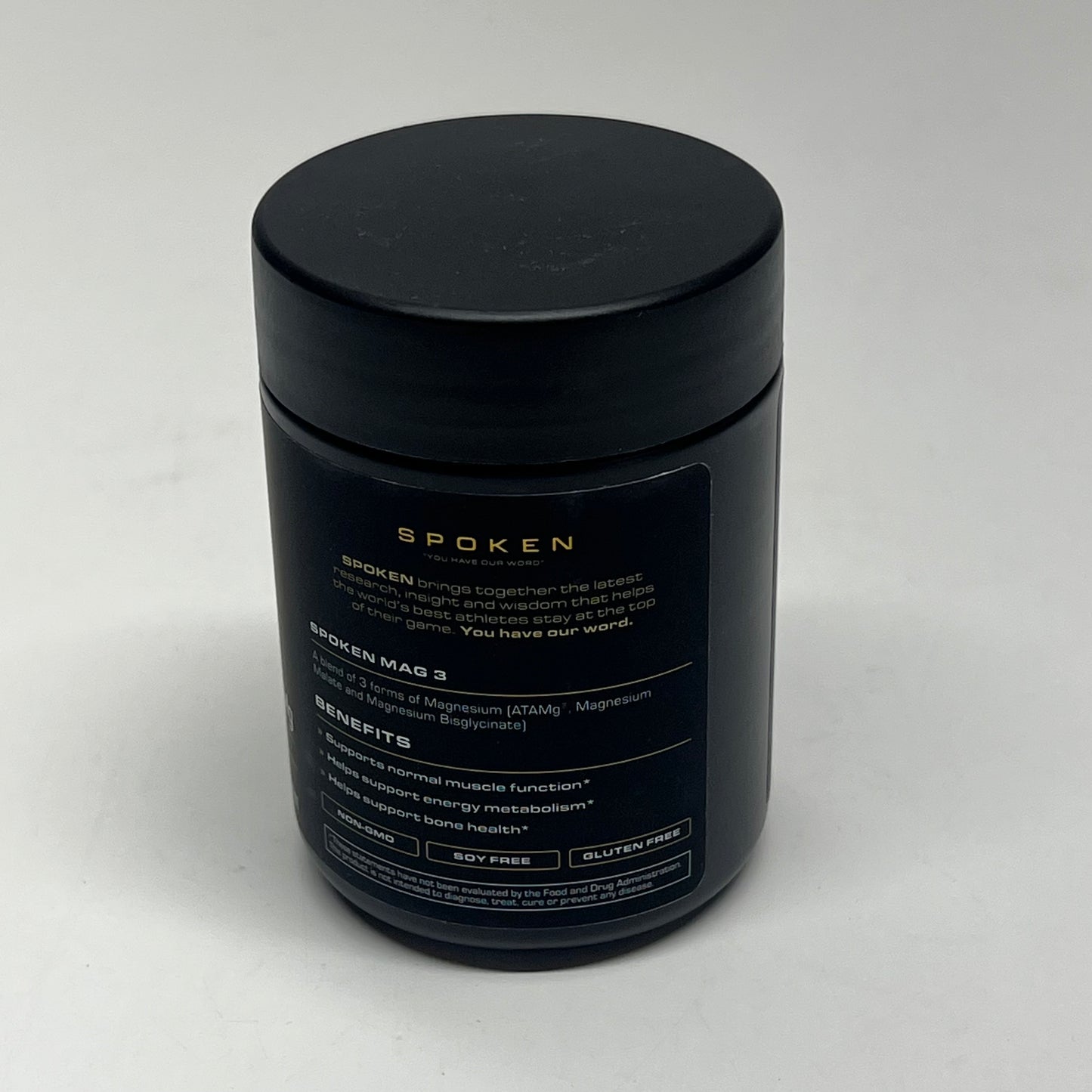SPOKEN Mag 3 Magnesium Blend Atamg 90 Count 30 Servings 200mg BB 04/27