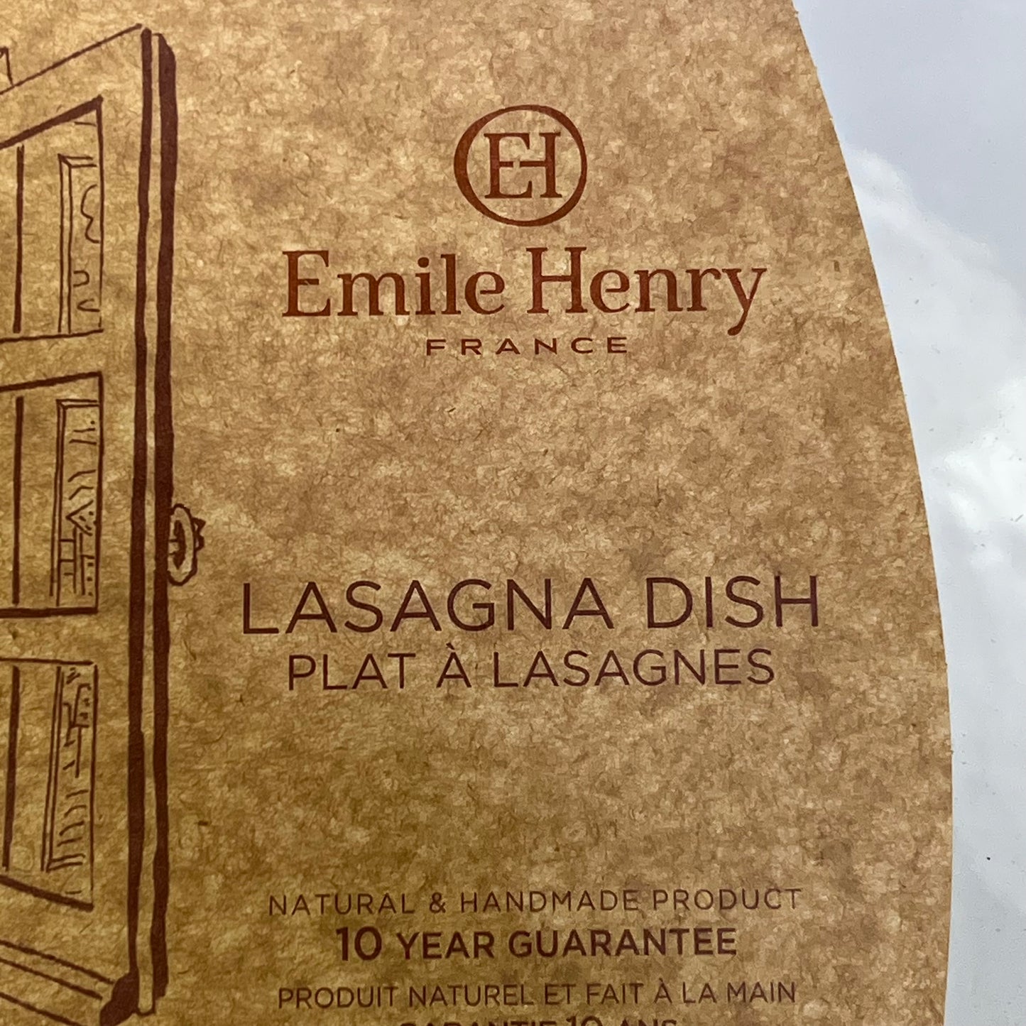 EMILIE HENRY Modern Rectangular Baker 17.75" x 11" x 3" Pearl Grey EH819627