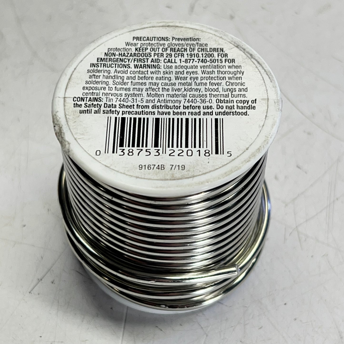 OATLEY Lead-free Plumbing Wire Solder 95/5 Lead-free Solid 1 lb 16 oz 22018