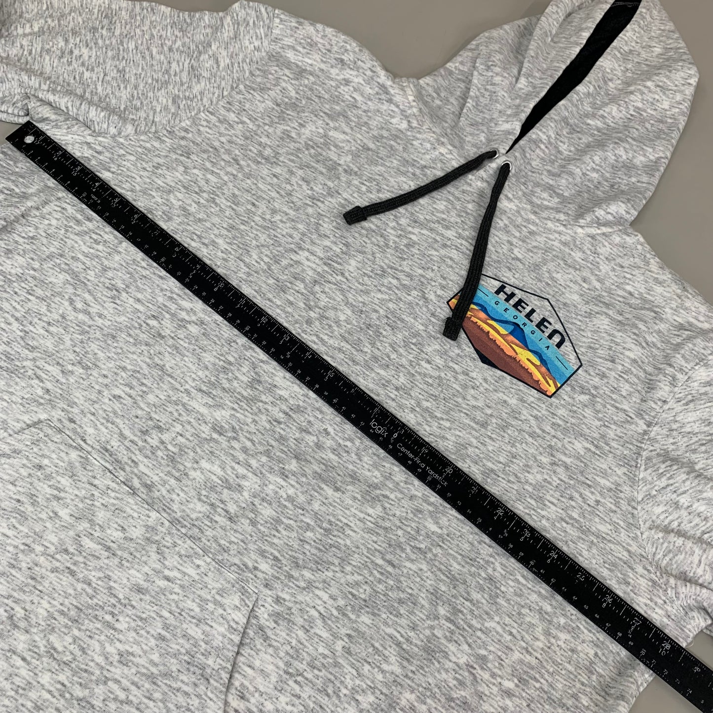 LONEROCK Helen Georgia Tie Hoodie Sz 3XL White/Grey