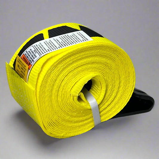 ANCRA Winch Strap 5400 lb Load Limit Sz 4" W X 30' L Binder Yellow 3795-10-30