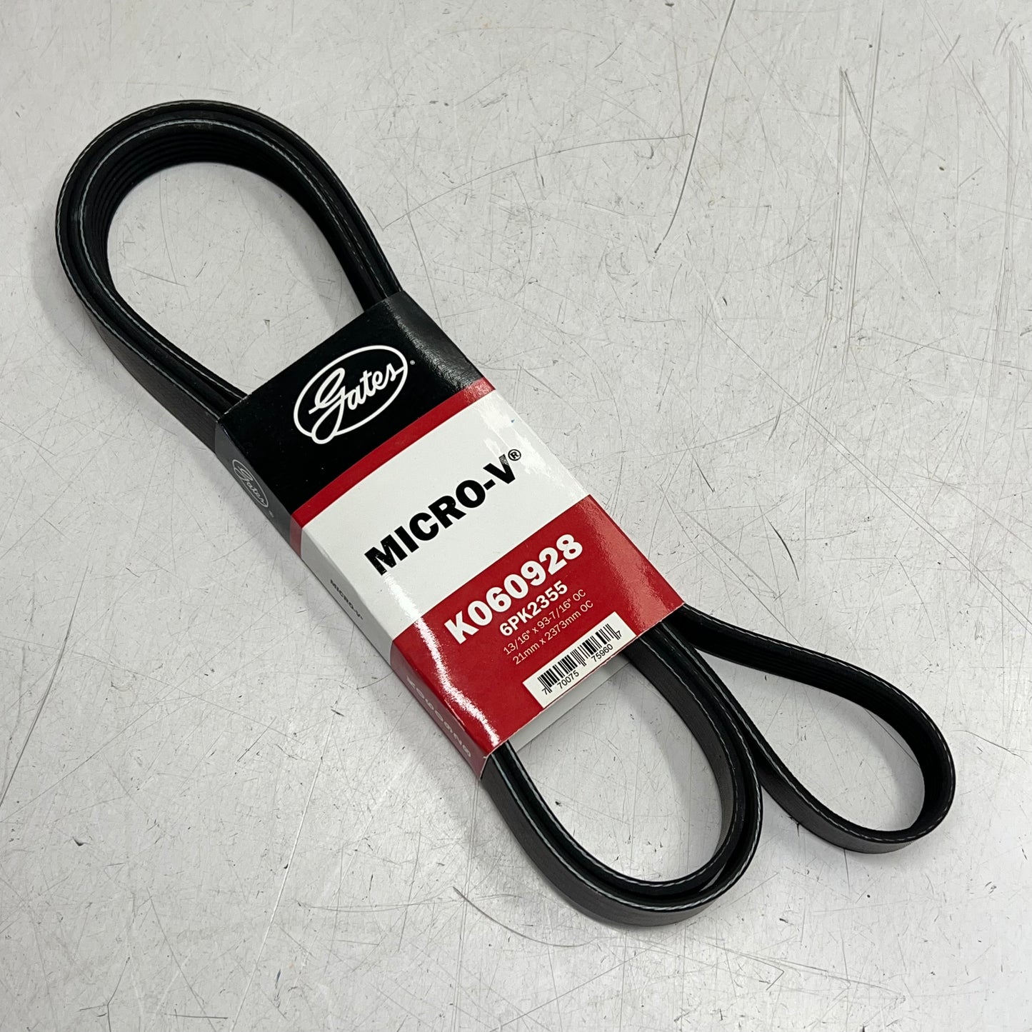 GATES Micro-v Serpentine Belt for Land Rover Vehicles  6 Rib 93-3/16" K060928