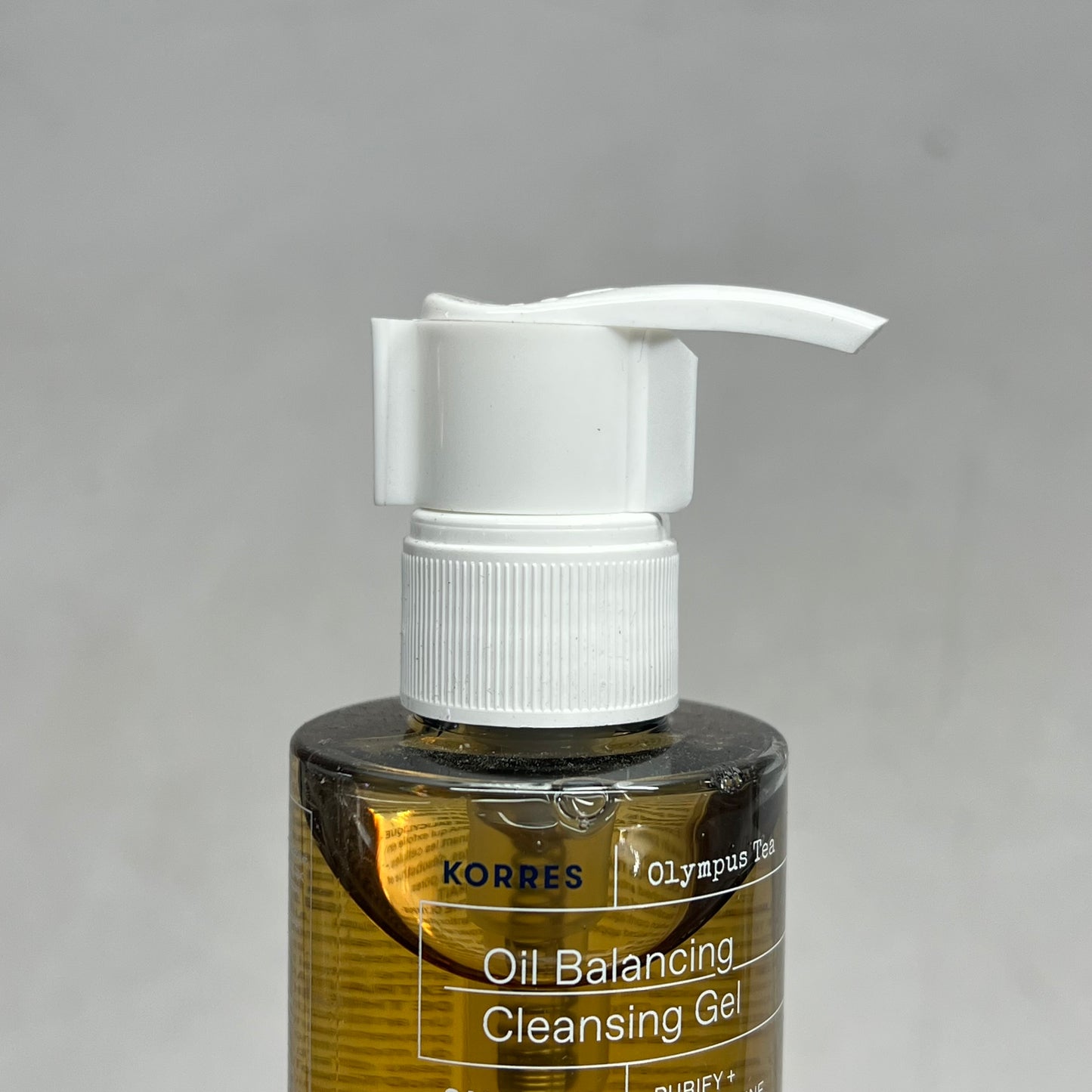 KORRES Olympus Tea Oil Skin Balancing Facial Cleansing Gel 6.76 Fl Oz Yellow