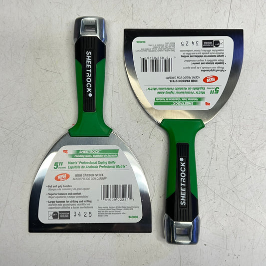 SHEETROCK (2 PACK) Soft Grip Matrix Carbon Steel Putty Knife  5" 340006