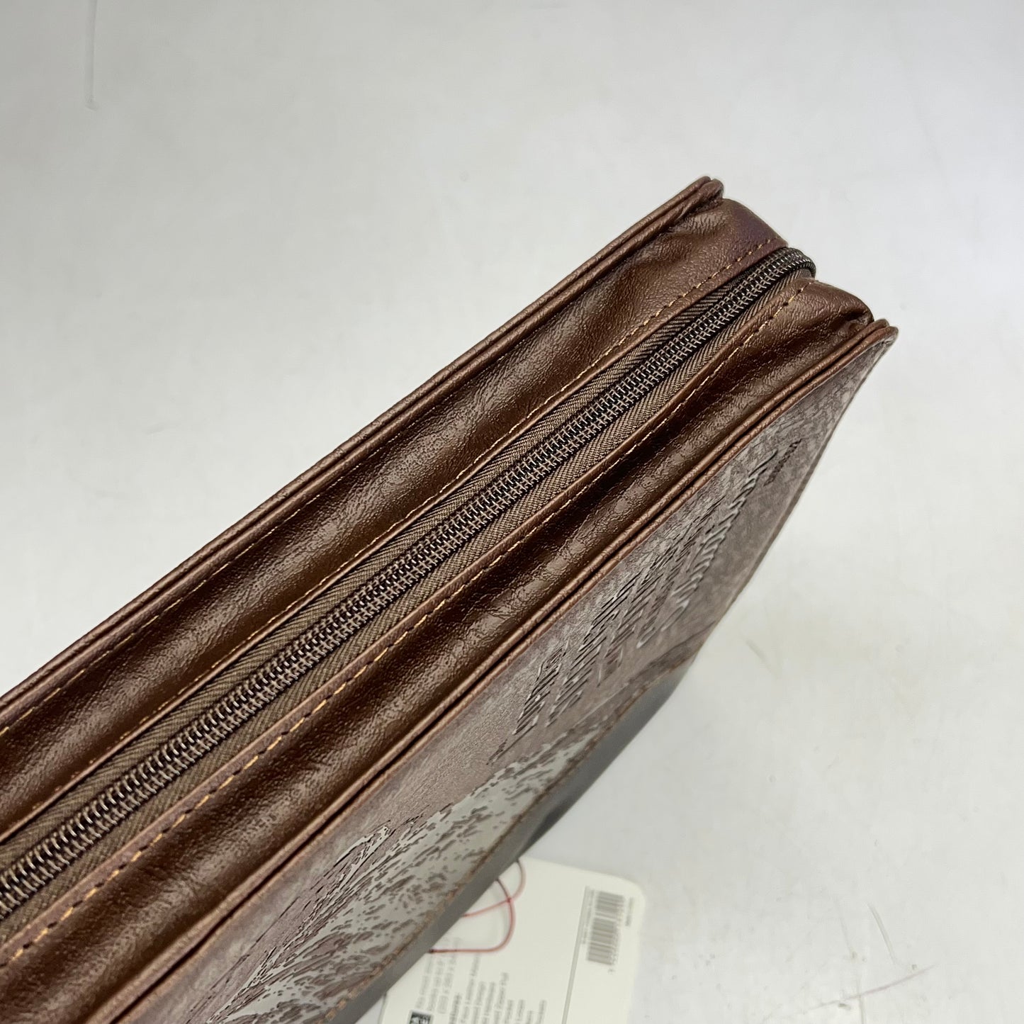 CHRISTIAN ART GIFTS Exodus 15:2 Faux Leather Classic Bible Cover 8"x11" Brown