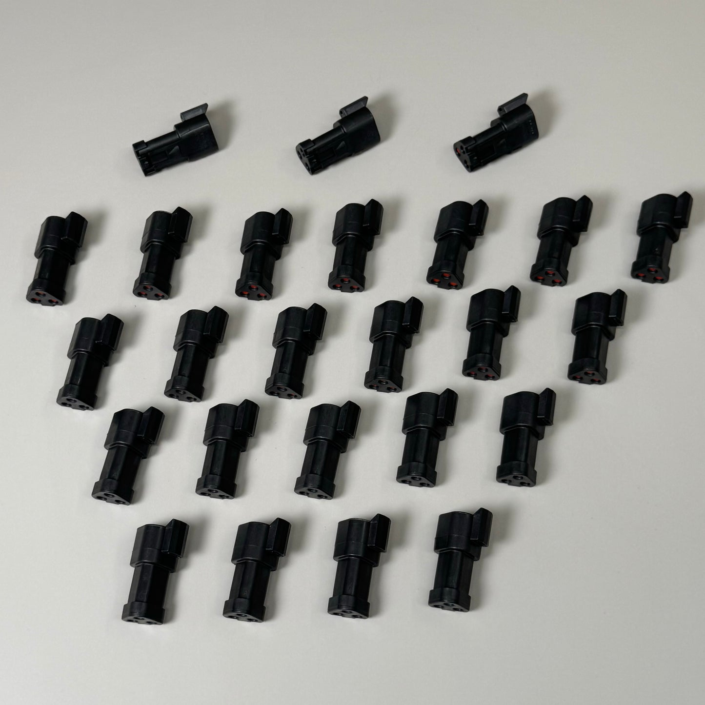 TE CONNECTIVITY (25 PACK) Deutsch Electrical Connector Auto Receptacle 3 POS DT04-3P-EP10