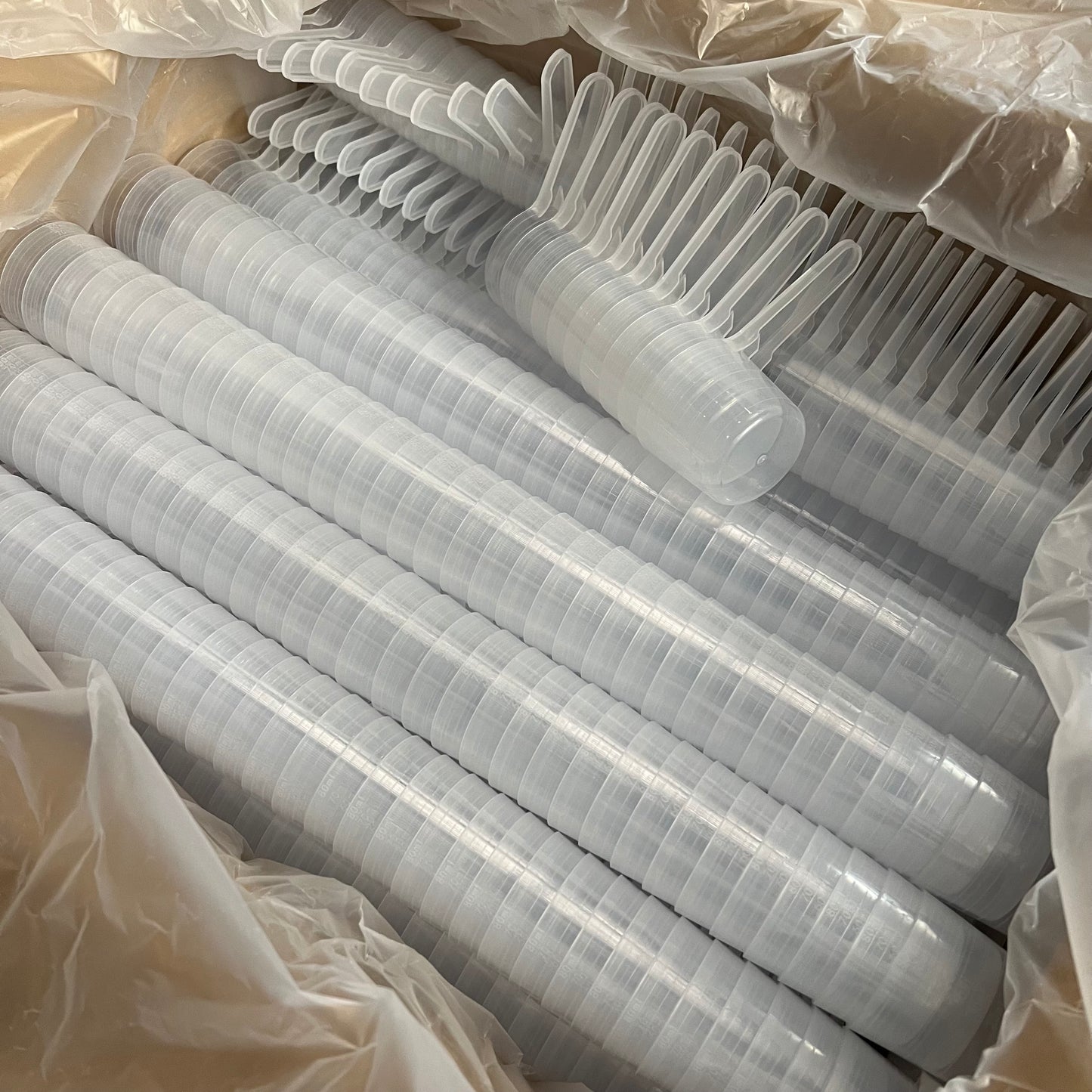 ZA@ (1670 PACK) Plastic Measure Powder Scoop  80ml  Clear