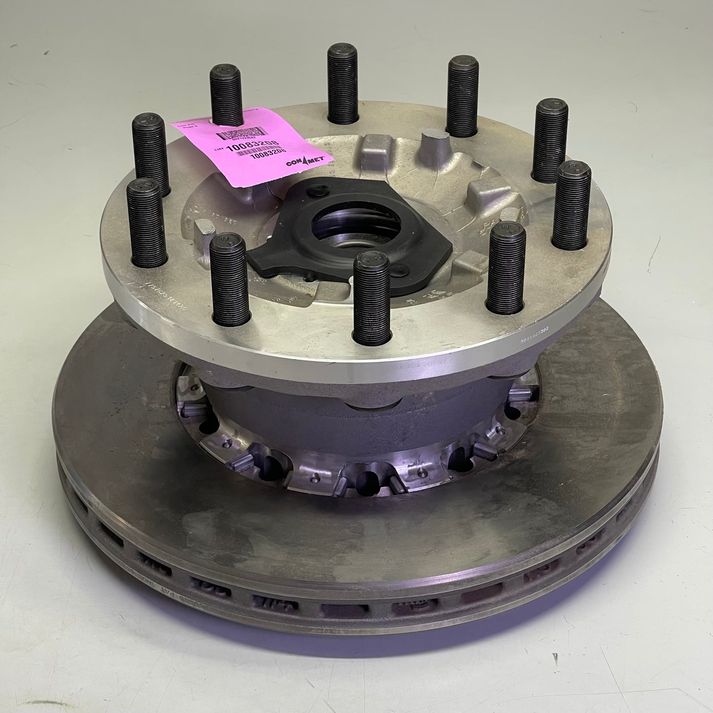CONMET Aftermarket Preset Hub & Rotor Assembly 10" x 17" Dia ALUMINUM and Steel 10083208