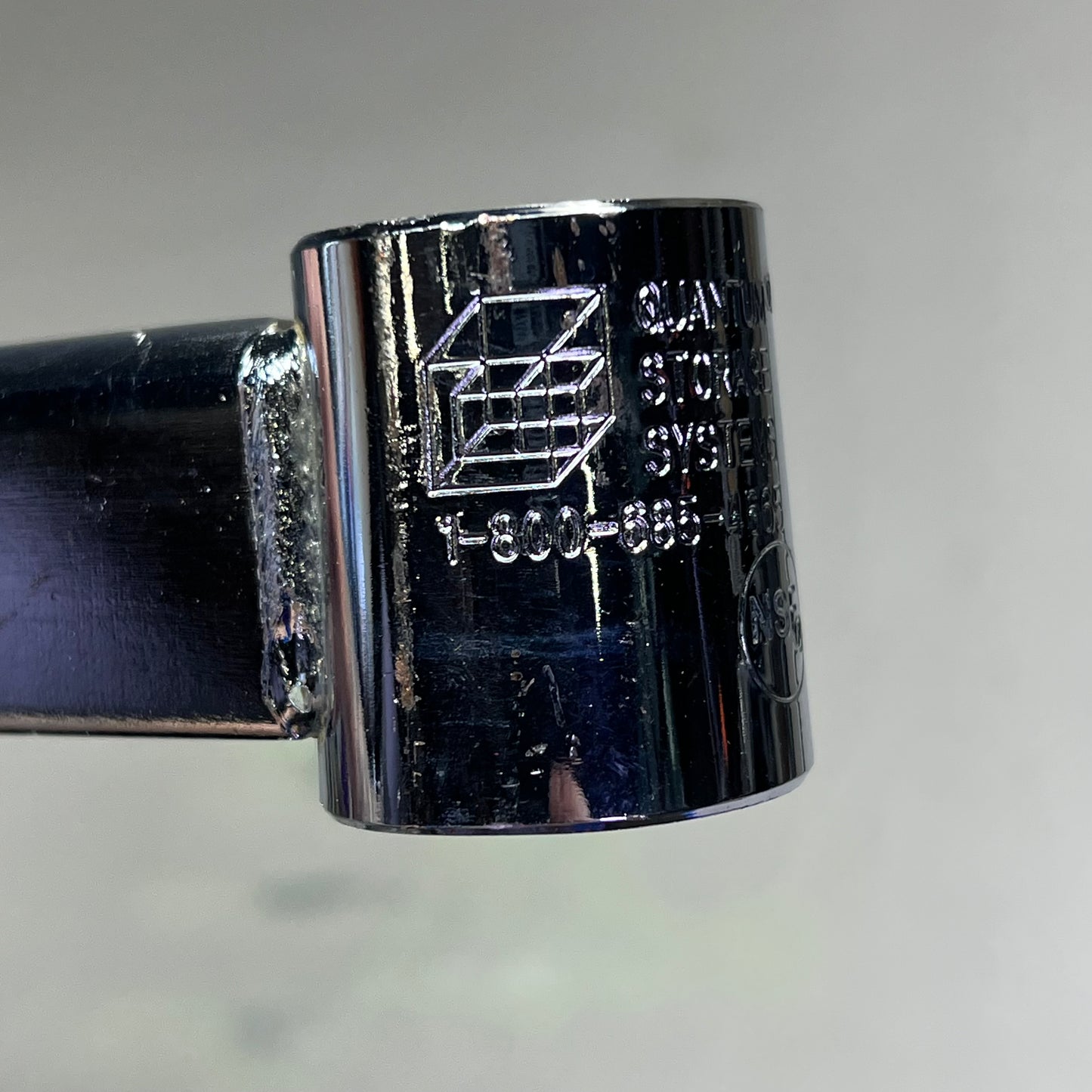 QUANTUM STORAGE (1 SET)Security Door Mounting Bracket 24"D Chrome Plated SDMB24C