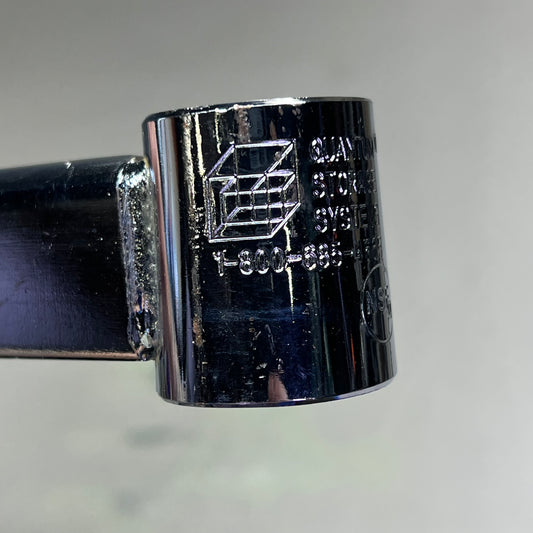 QUANTUM STORAGE (1 SET)Security Door Mounting Bracket 24"D Chrome Plated SDMB24C