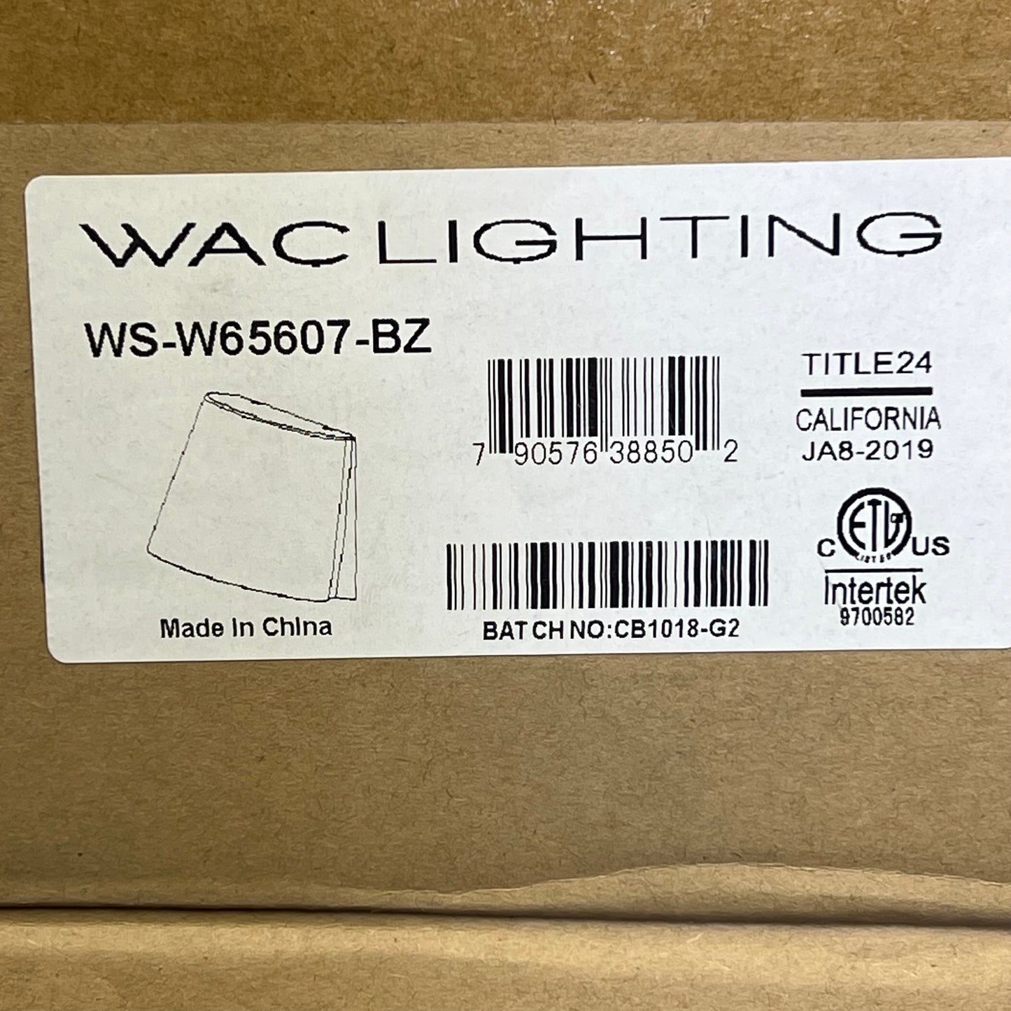 WAC LIGHITNG Mod Outdoor Wall Sconce 6" 3000K 17W Matte Brown WS-W65607-BZ