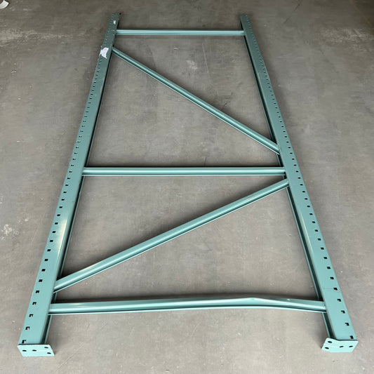 ZA@ Pallet of 1 Racking Upright Sz 10'H X 48"W, Green (AS-IS, Damage)