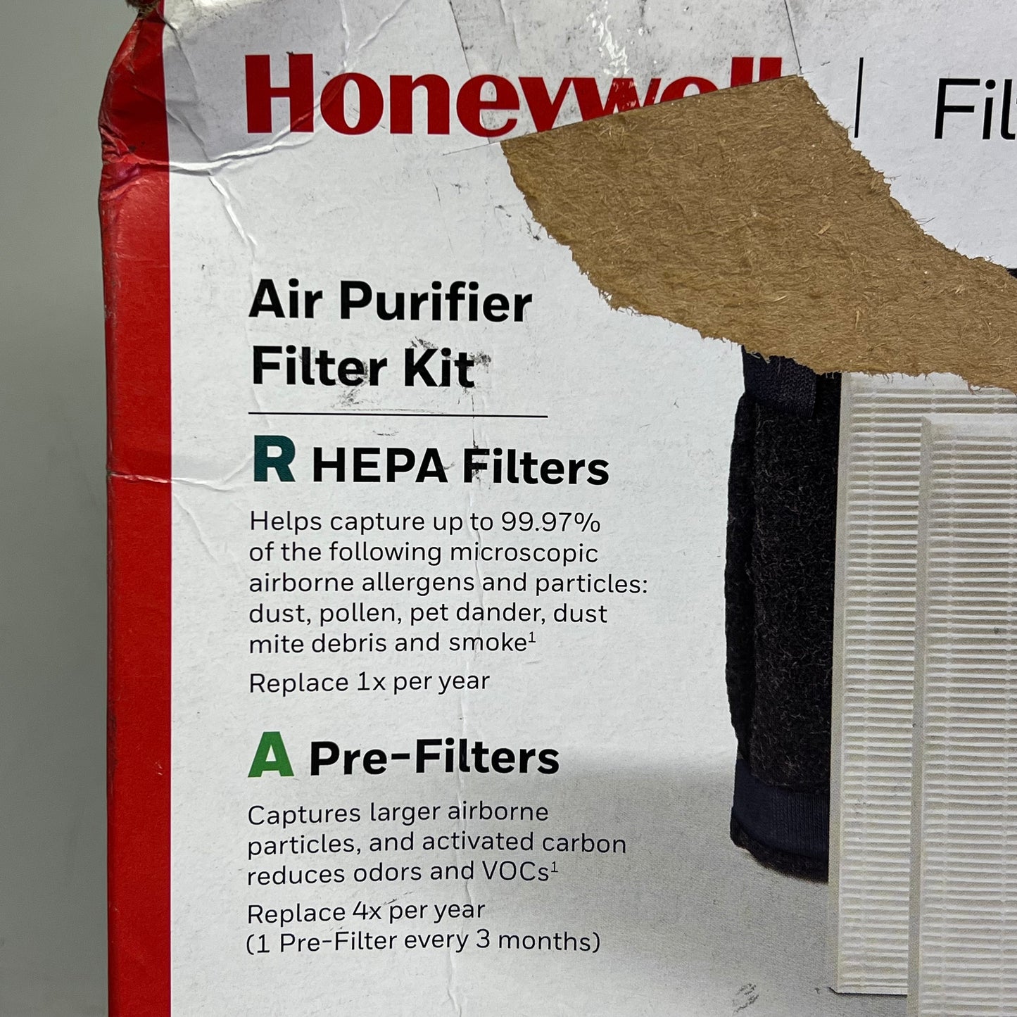 HONEYWELL Replacement True HEPA Filter Value Combo Pack 3 Piece HRF-ARVP (As-is)