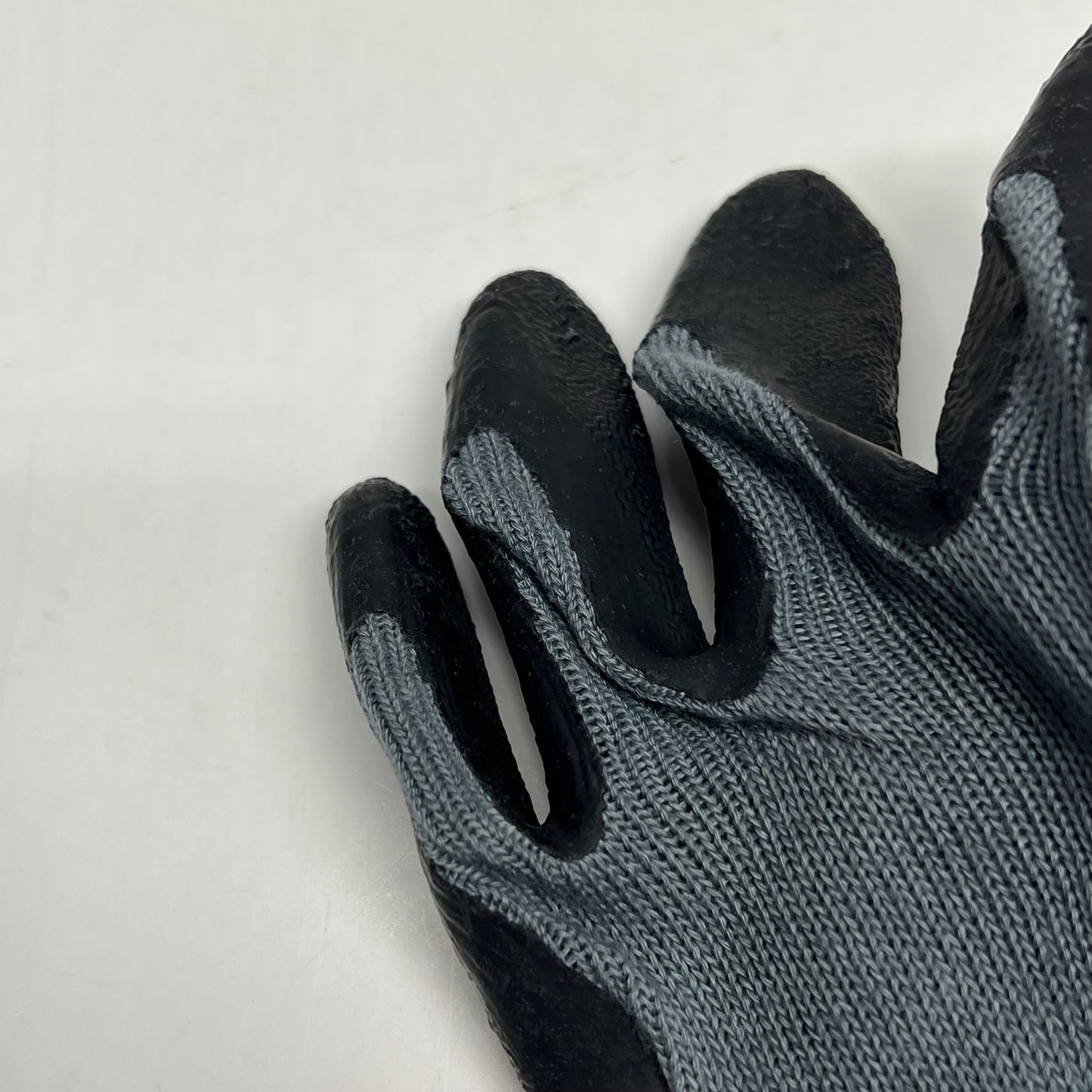 SHOWA (12 PACK) Coated Knit Gloves Rough Latex Unisex Sz M 10 Ga Grey 330L-09