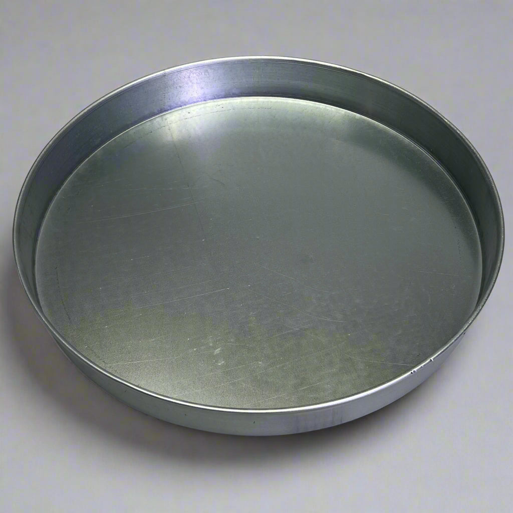 Metal Cake & Bread Pans, Round Sz 20"D x 2.5"H, Silver