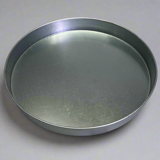 Metal Cake & Bread Pans, Round Sz 20"D x 2.5"H, Silver