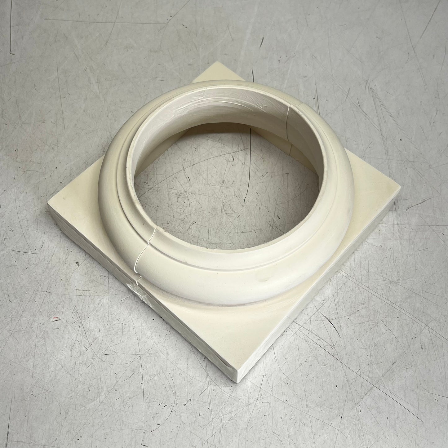 ZA@ Tuscan Cap Base Tapered Fiberglass Colums 6" Column White R-TUSCN-S-6BASE