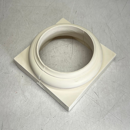 ZA@ Tuscan Cap Base Tapered Fiberglass Colums 6" Column White R-TUSCN-S-6BASE
