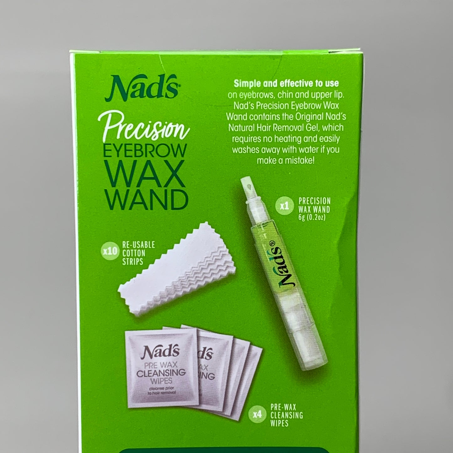 NADS 3PK Precision Eyebrow Wand Waxing Kit Soothing Honey 0.2oz 0677EN06
