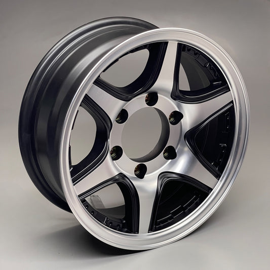 BLACK ROCK Toy Hauler Wheel 15" x 6" Silver / Black Aluminum 922MB566035 (New)